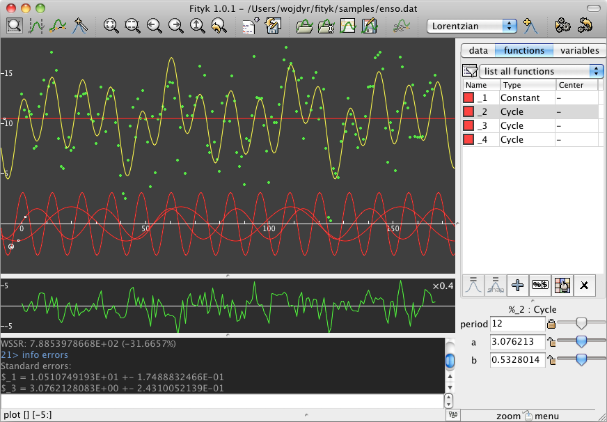 fityk getting smooth line instead of zigzag line